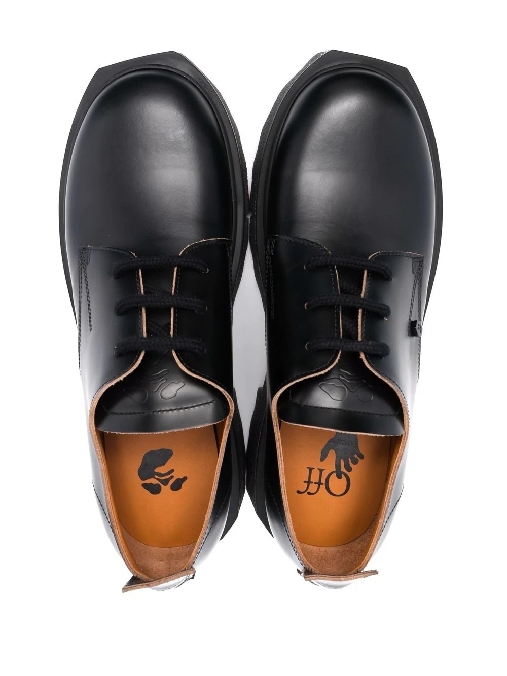 sponge sole derby shoes - 4