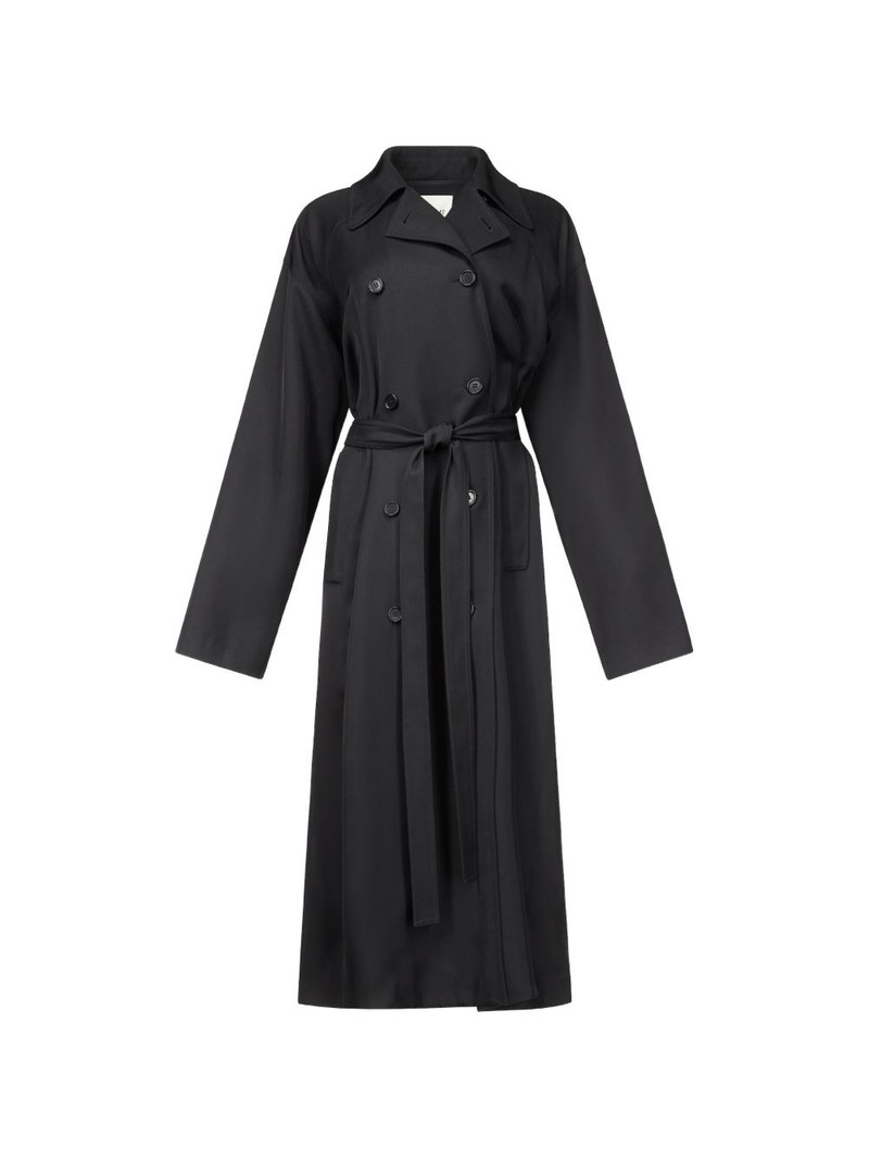 Leonie double-breasted trench coat 1