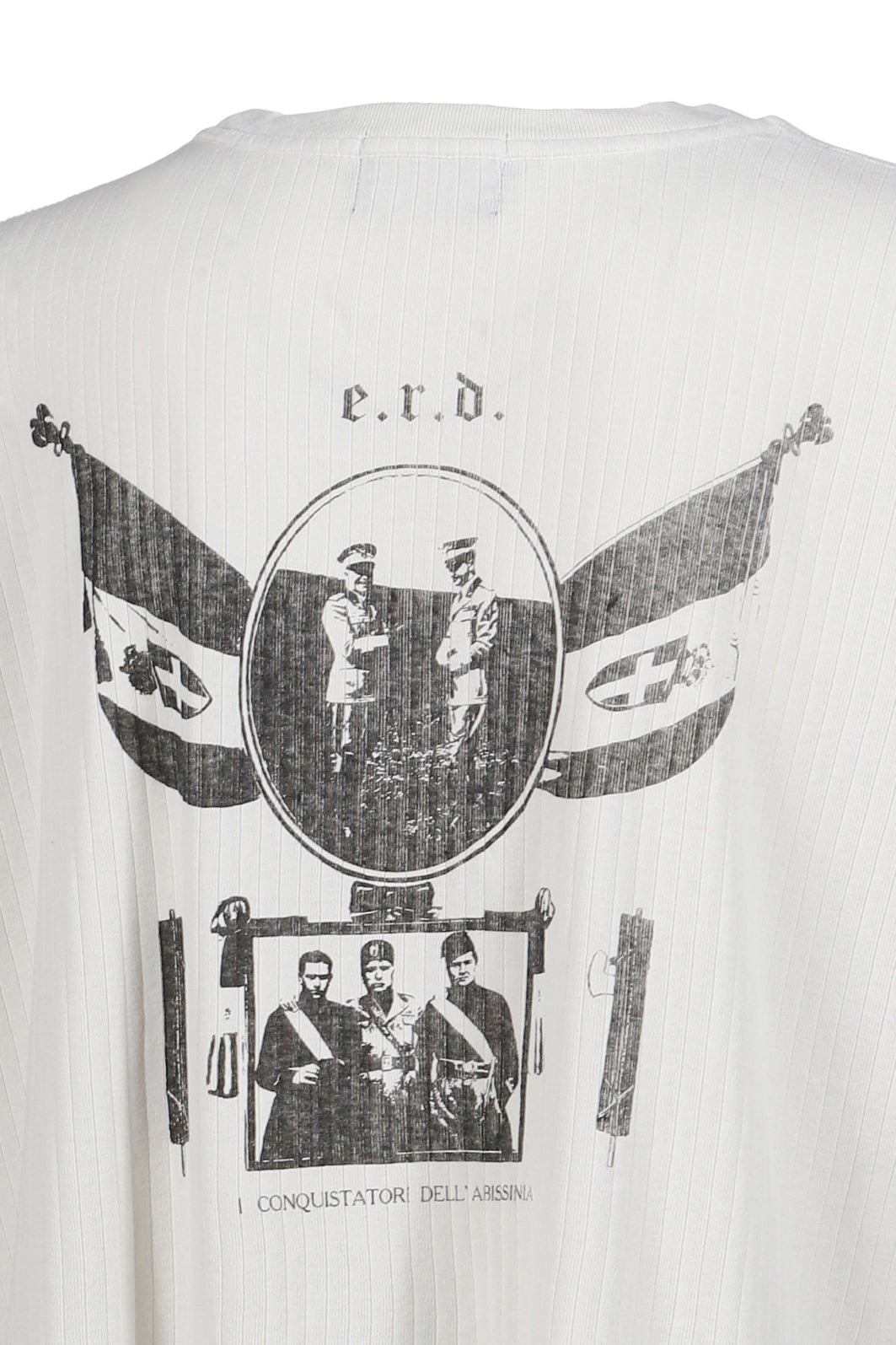 ARCHITETTURA DI MUSSOLINI RIB T-SHIRT / FADED WHT - 4