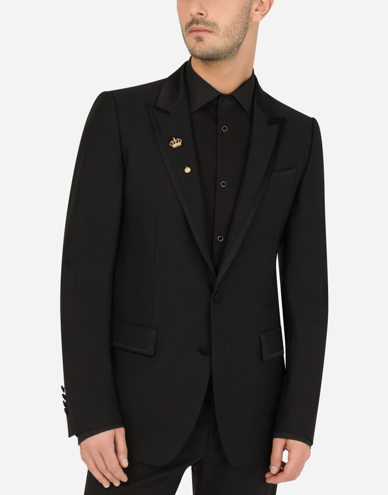 Dolce & Gabbana Crown yellow gold stick pin brooch outlook