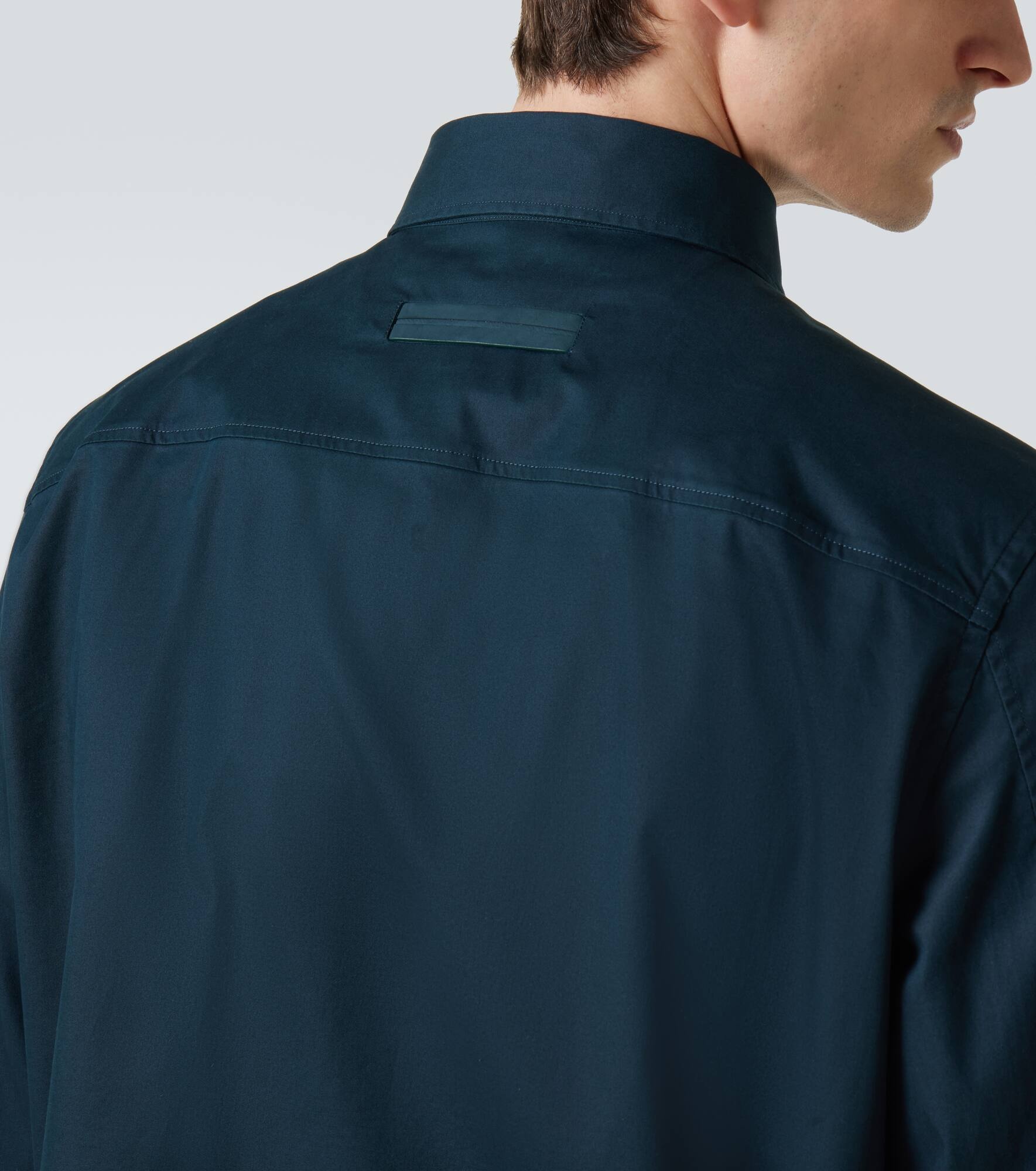 Cotton-blend overshirt - 6
