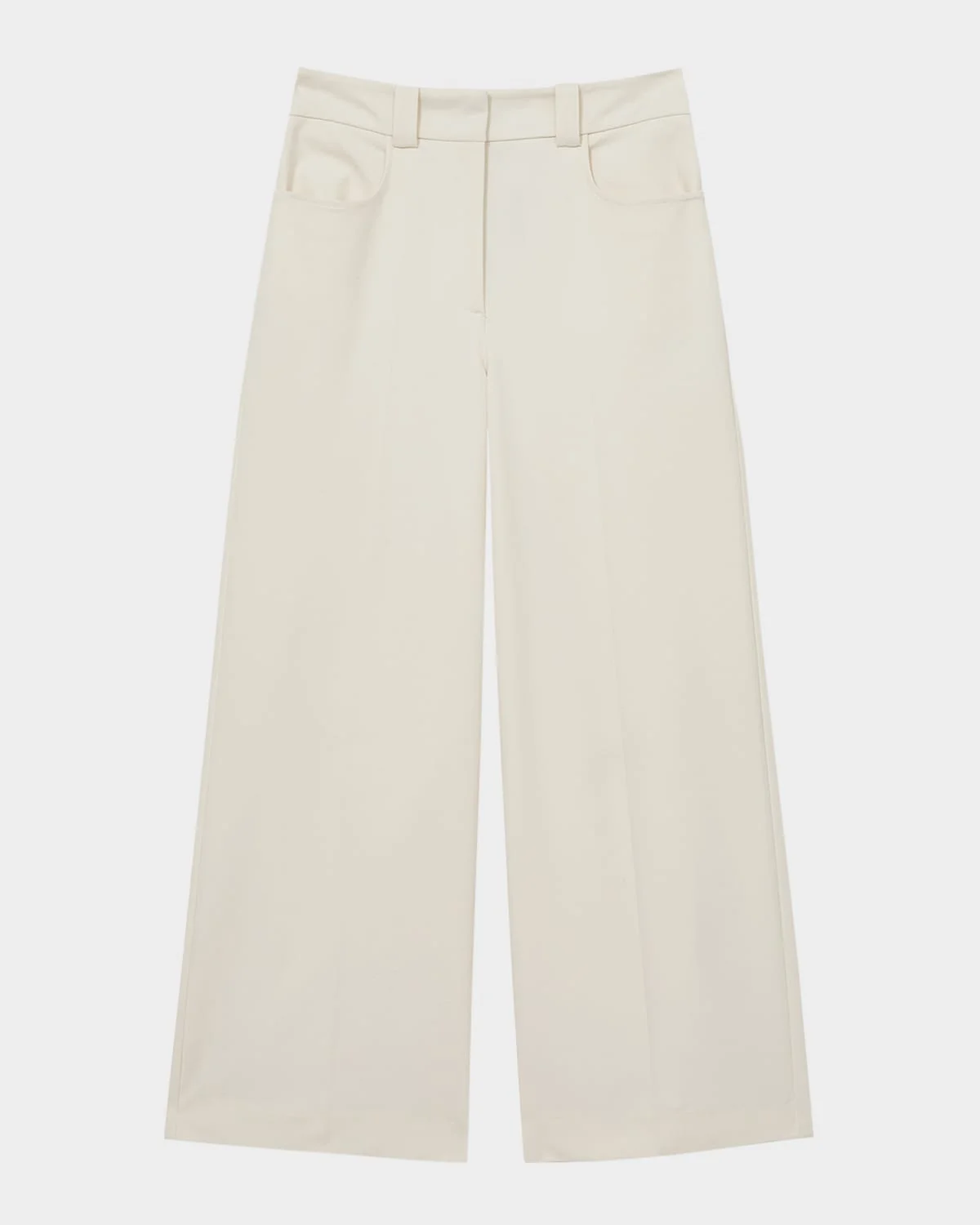 Myrtle Cropped Wide-Leg Twill Trousers - 1