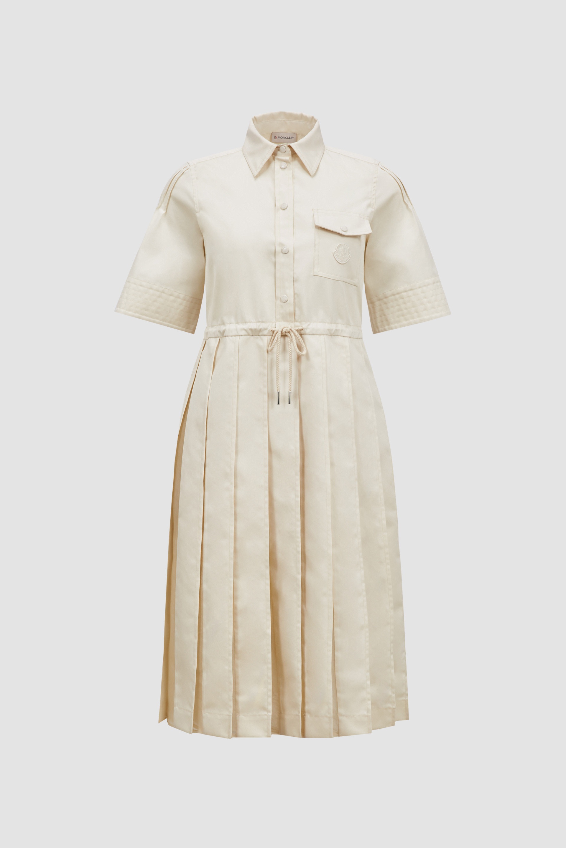 Cotton & Silk Midi Shirt Dress - 1