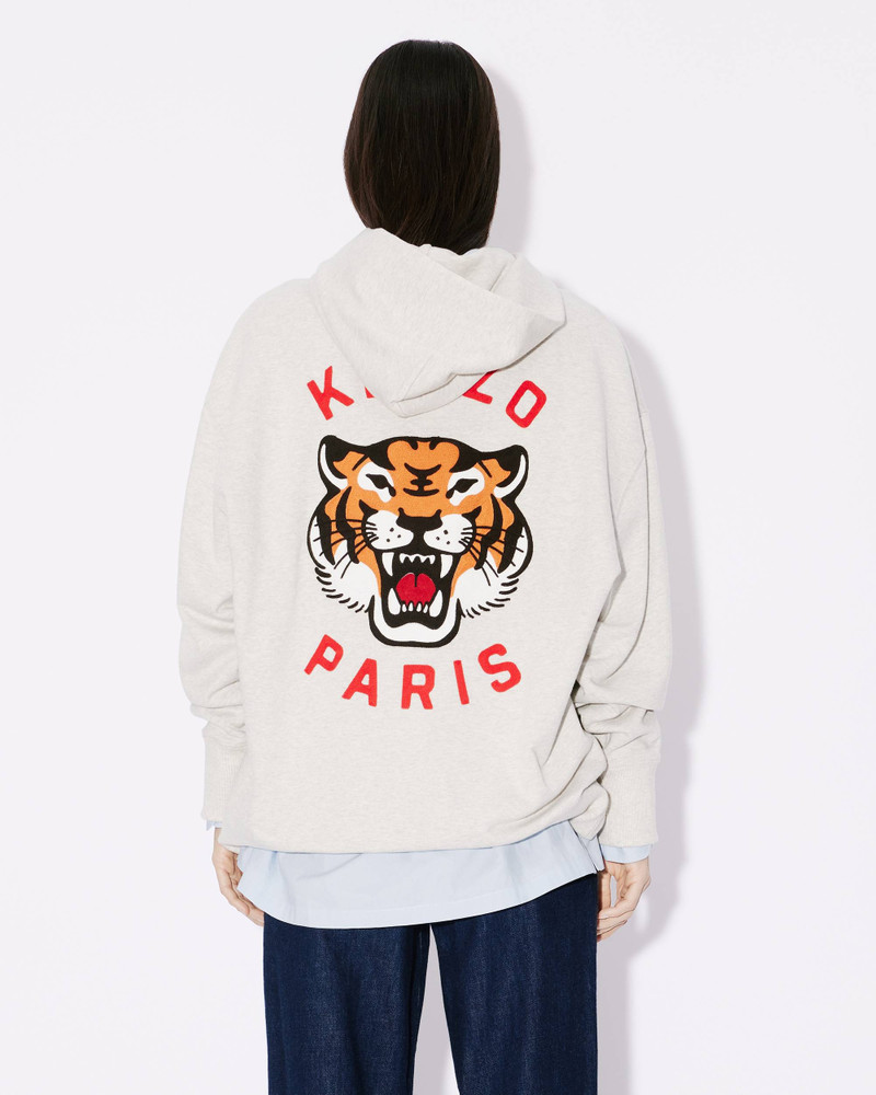 'KENZO Lucky Tiger' hooded genderless sweatshirt 10