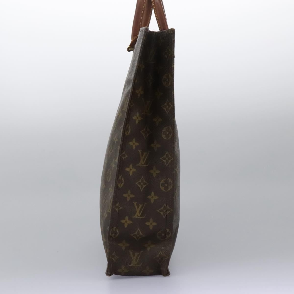 LOUIS VUITTON Monogram Sac Plat Hand Bag M51140 - 4