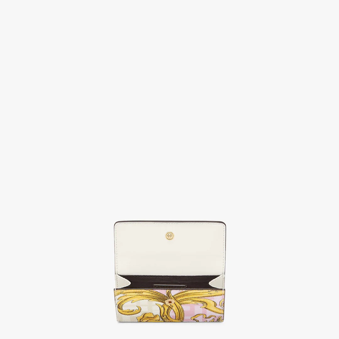 Fendace card holder in multicolor fabric - 3