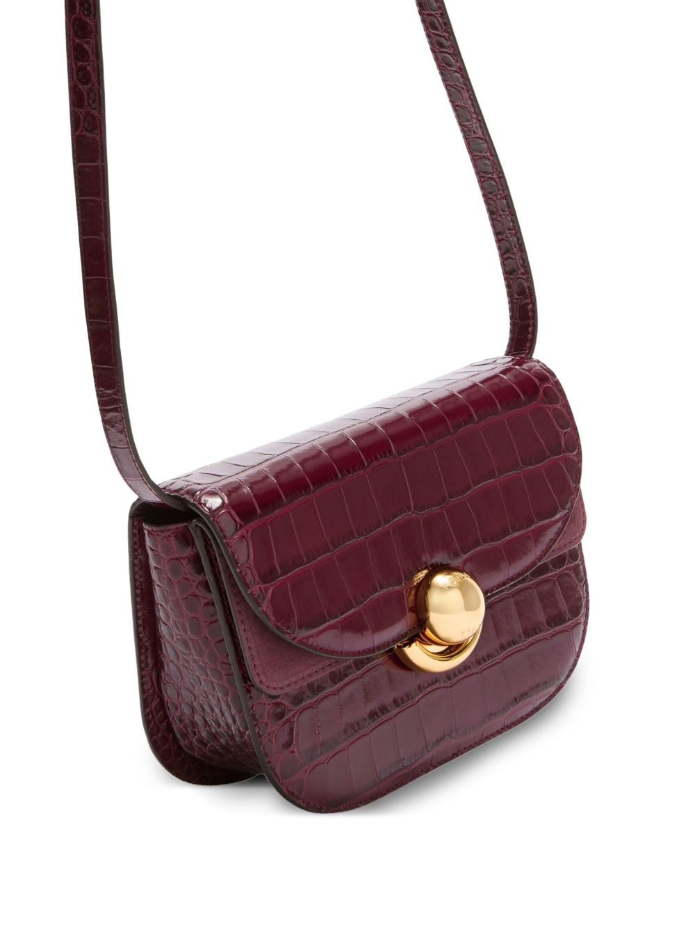 Sfera crocodile-embossed dome satchel - 5