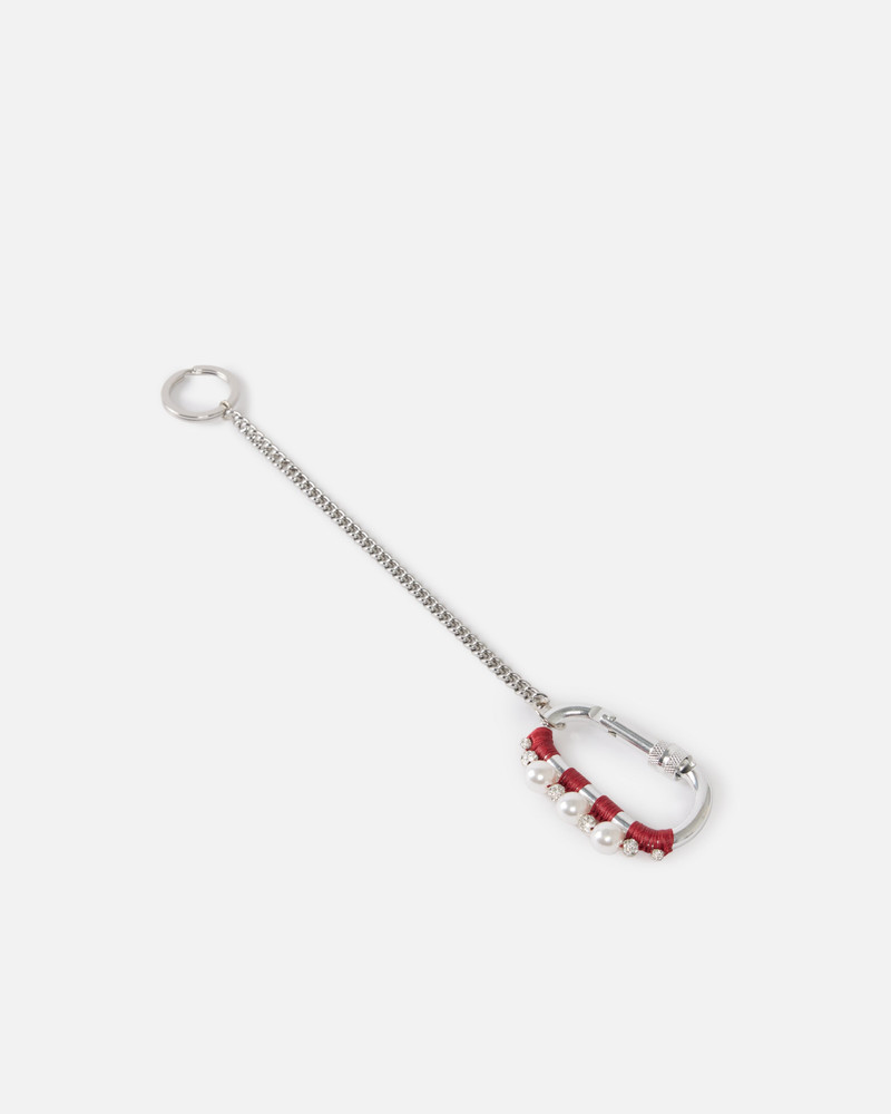 PINKO METAL KEYRING WITH COLOURED THREAD AND BEADS outlook