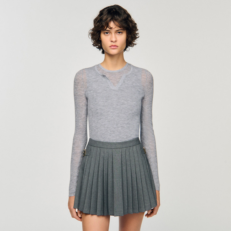 WOOL LAYERED EFFECT SWEATER 5