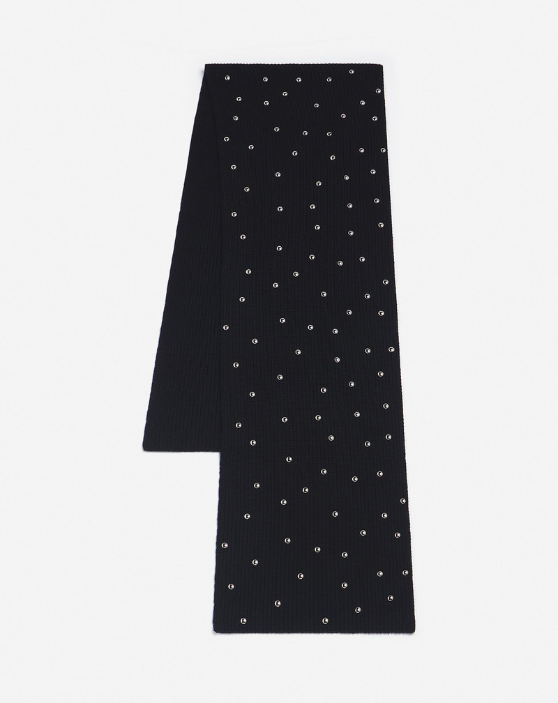 STUDDED WOOL SCARF 3