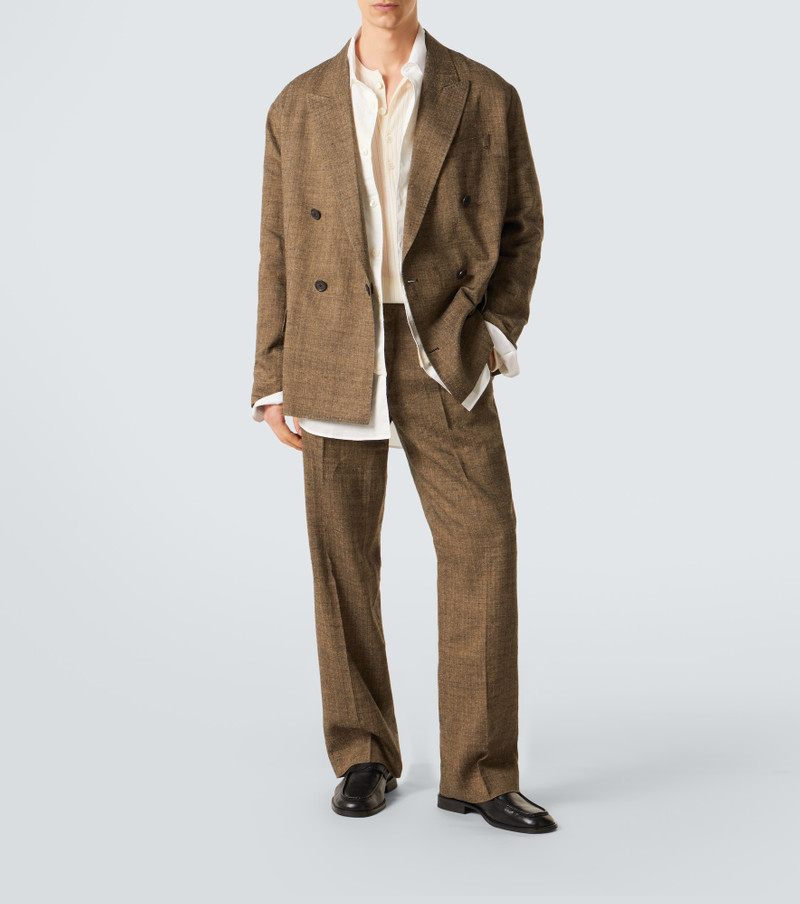 Our Legacy Slack linen, silk, and cotton straight pants outlook
