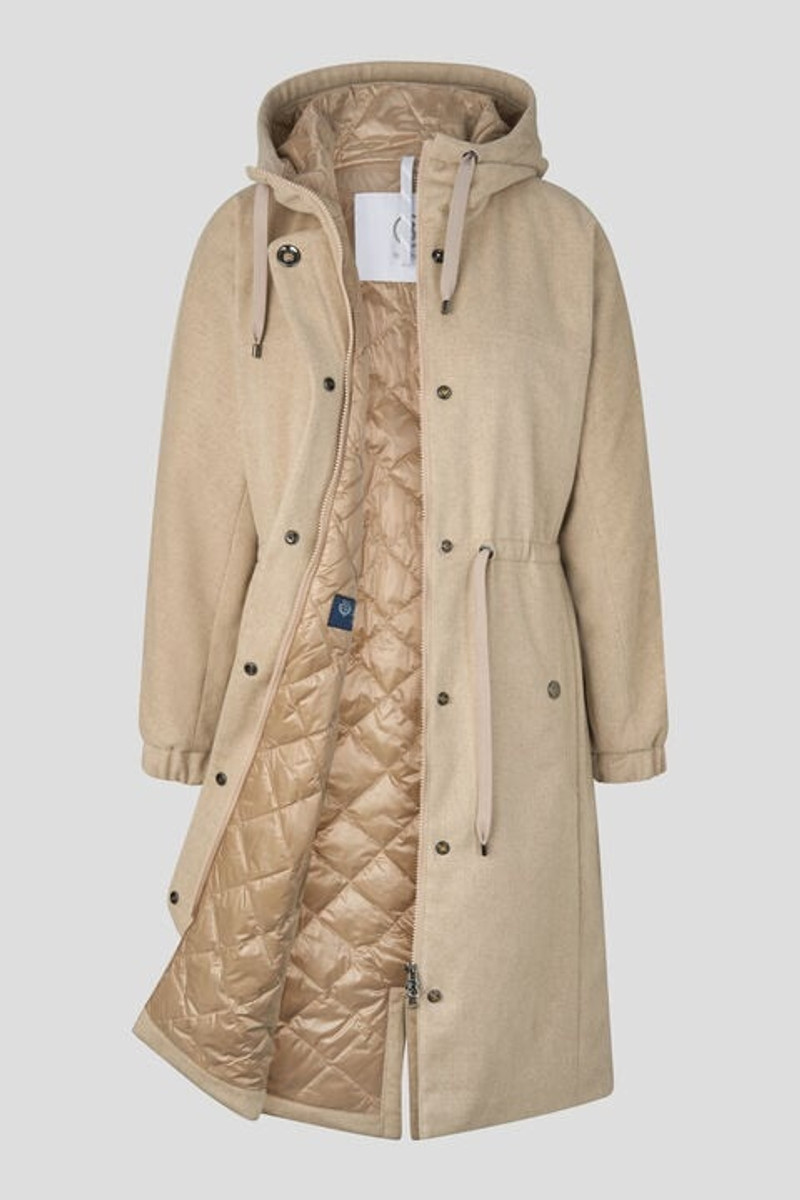Xines Cashmere parka in Beige 2