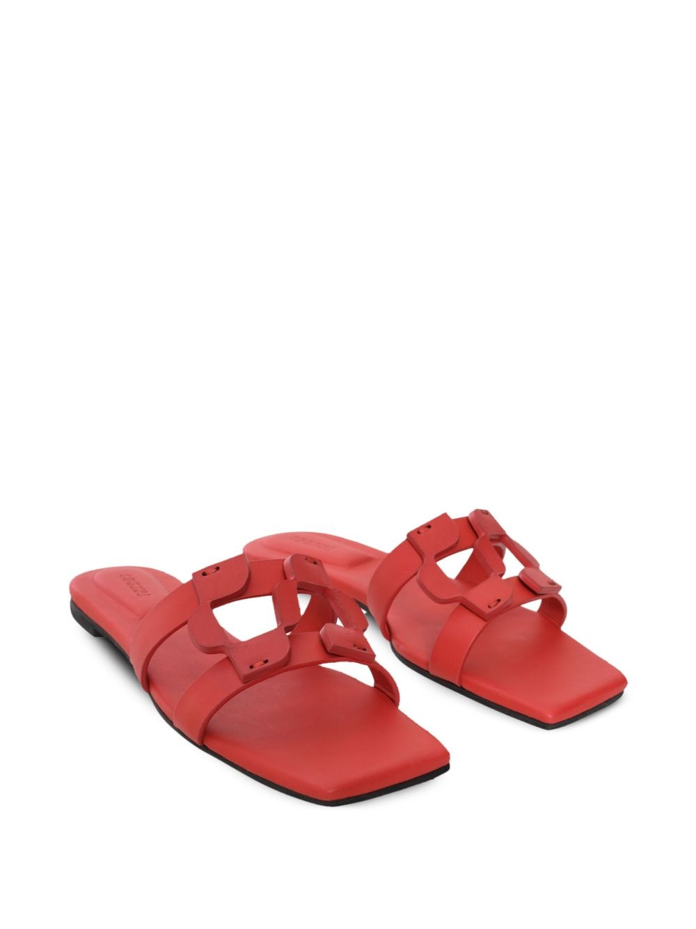 leather slides - 2