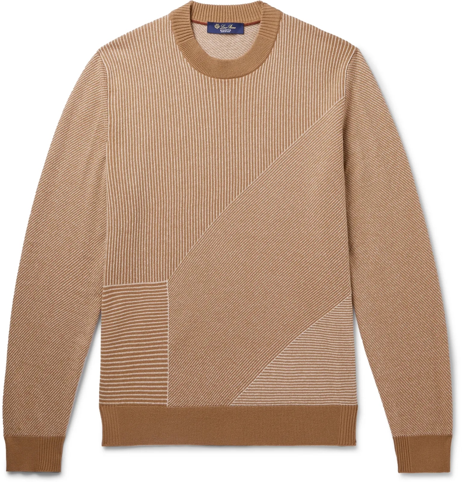 Roadster Striped Cashmere-Jacquard Sweater - 1