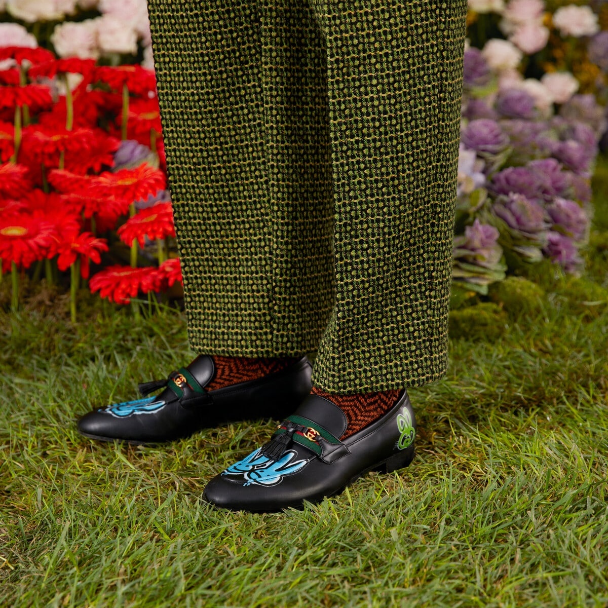 Men's loafer with Web and Interlocking G - 3