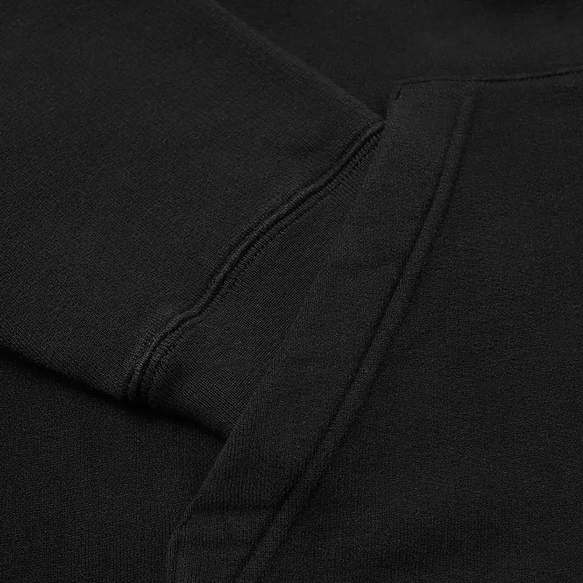 Balenciaga Corporate Logo Popover Hoodie 'Black/White' - 3