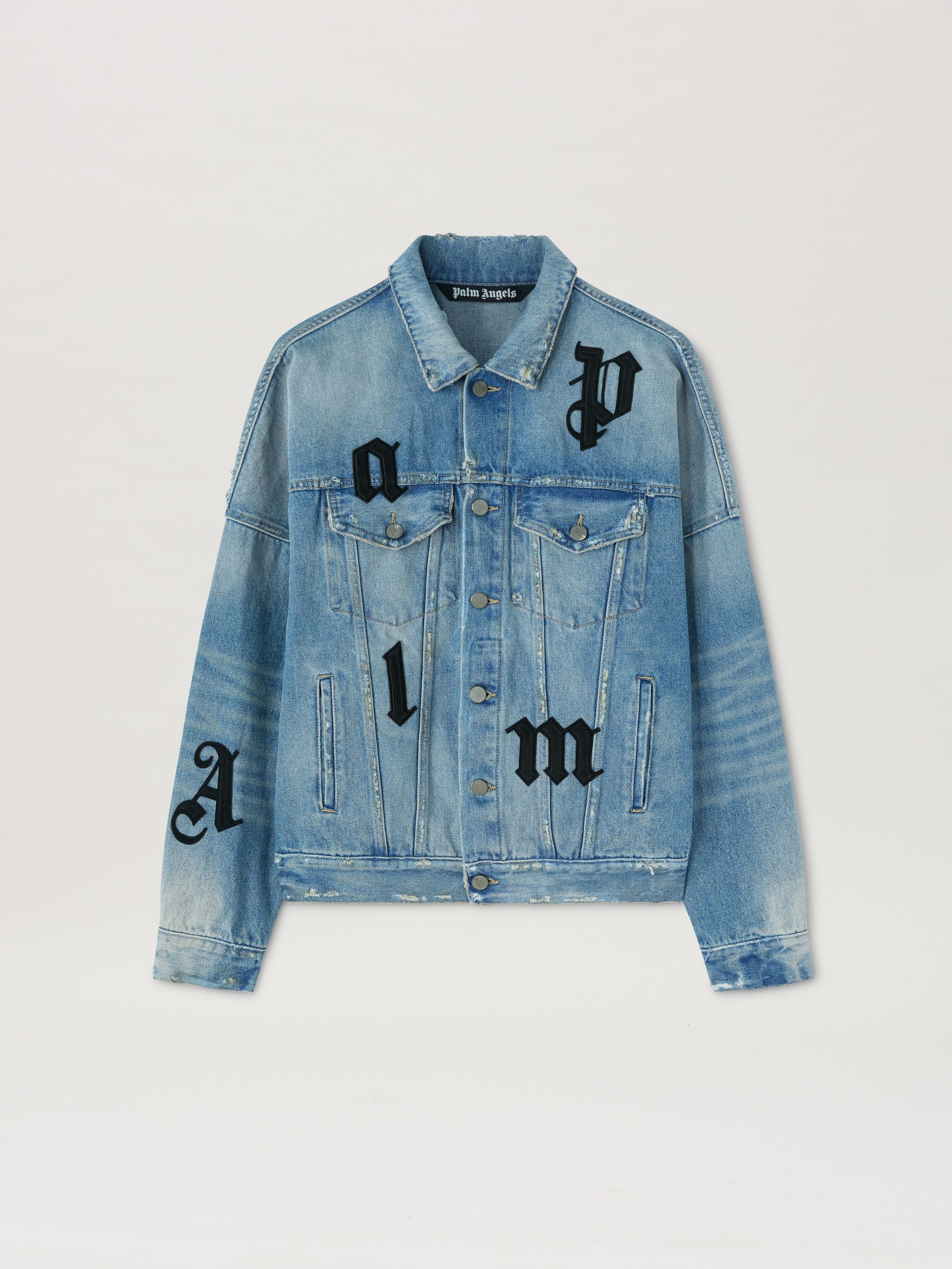 PALM ANGELS Logo Denim Jacket