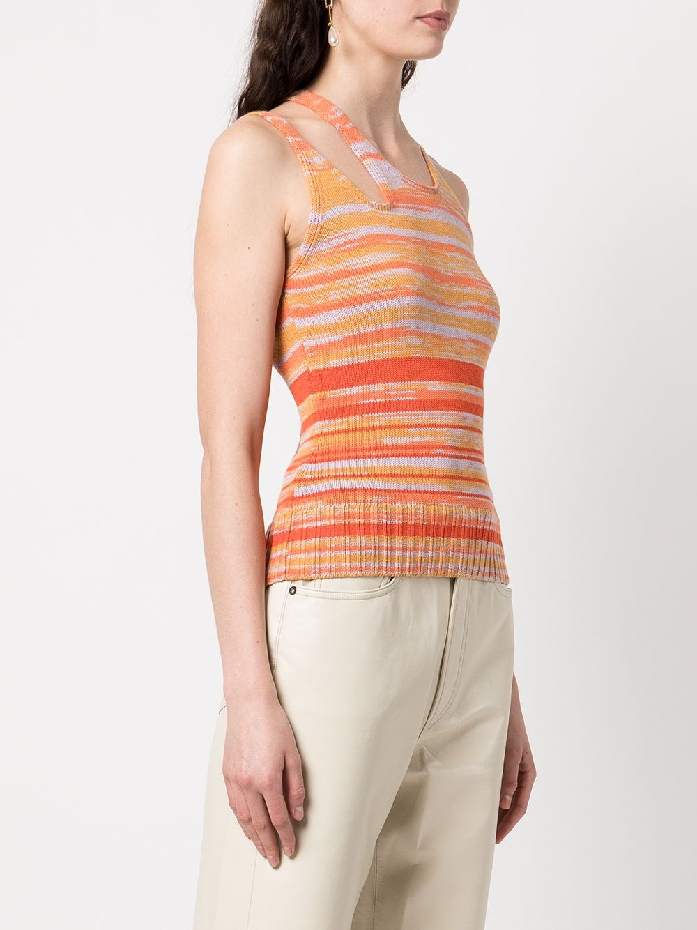 Avani space-dye cut-out top - 3