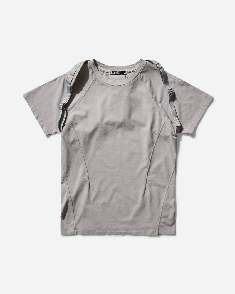 Women's Dyed T-Shirt with Backstrap Sand Grey 1