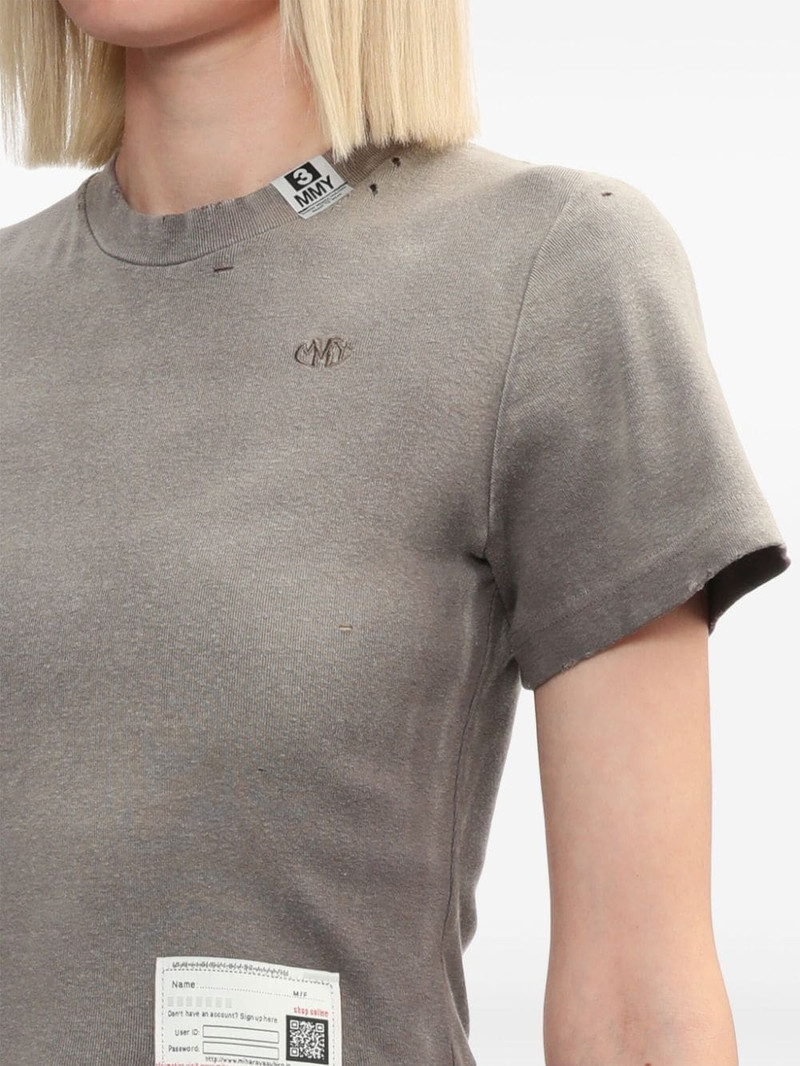 logo-embroidered T-shirt 5