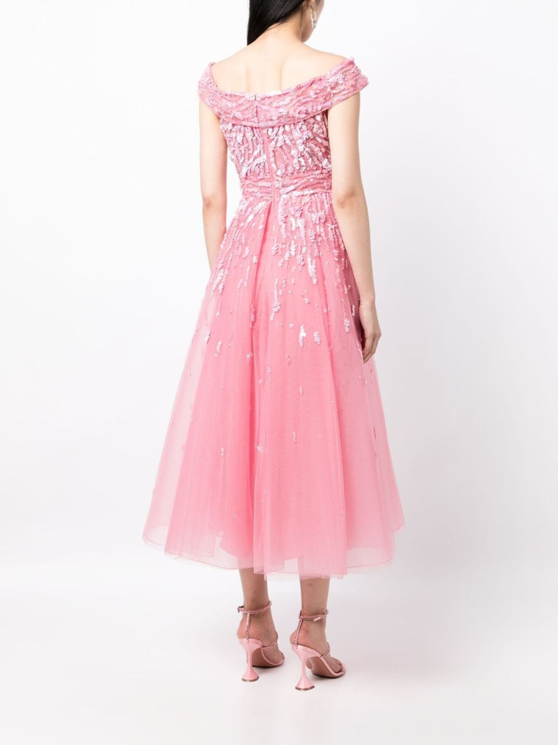 off-shoulder embellished gown 4