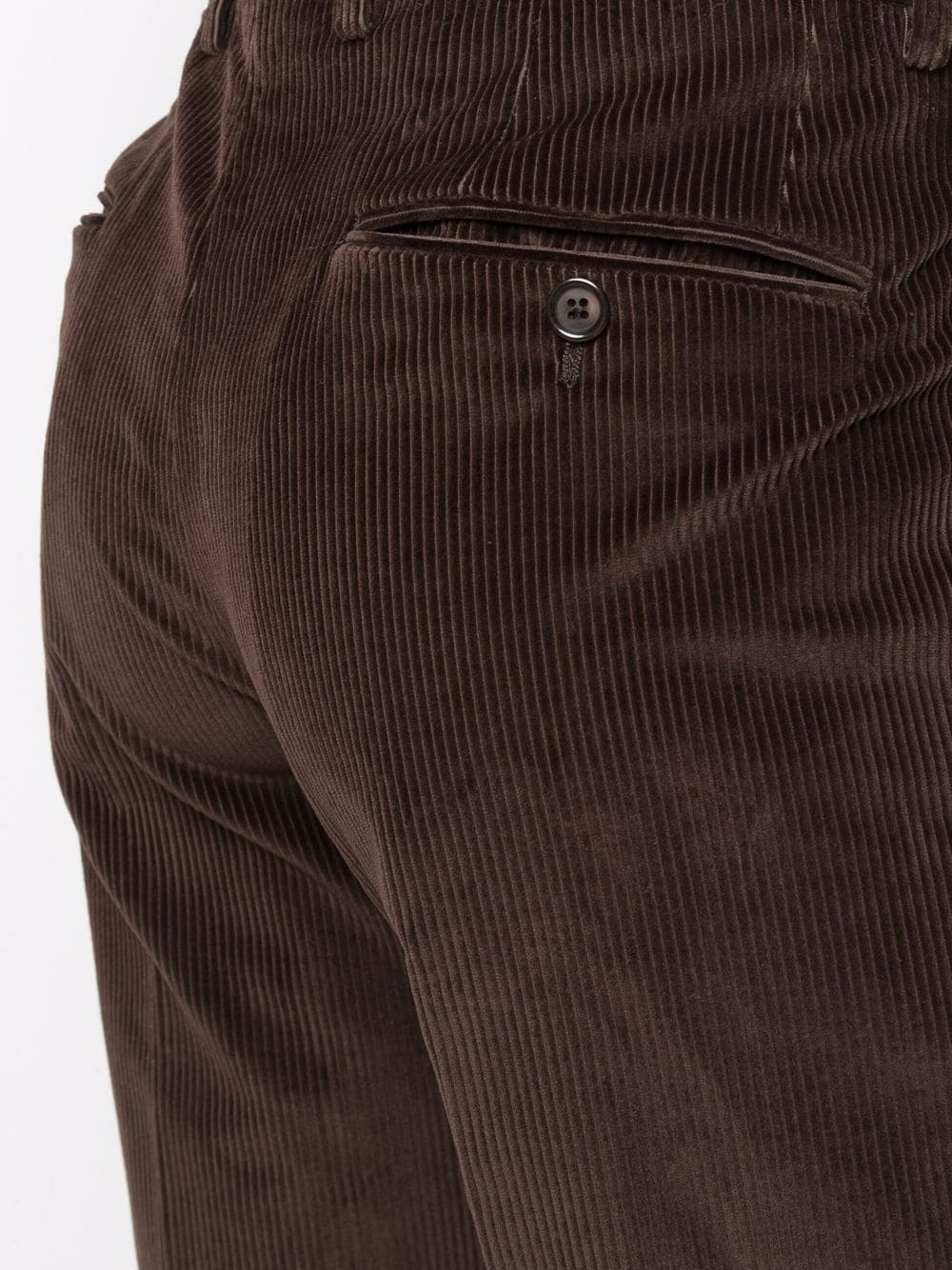 corduroy straight trousers - 5