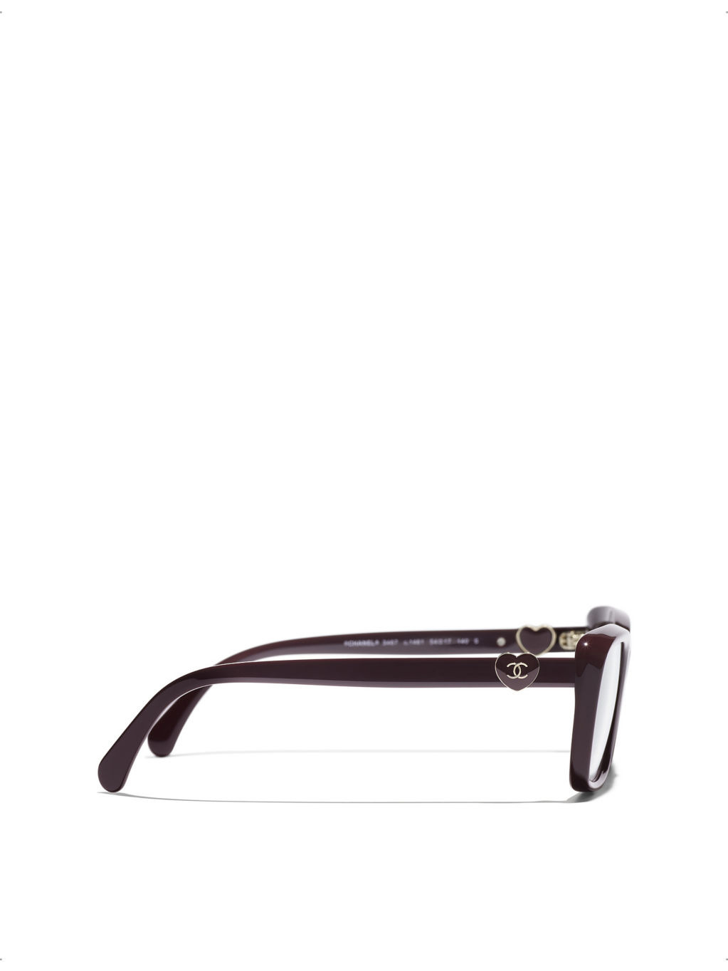 CH3467 rectangle-frame acetate glasses - 3