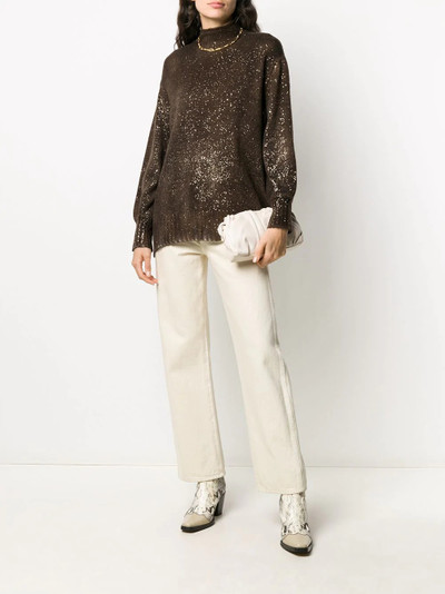 Avant Toi glittered cashmere jumper  outlook