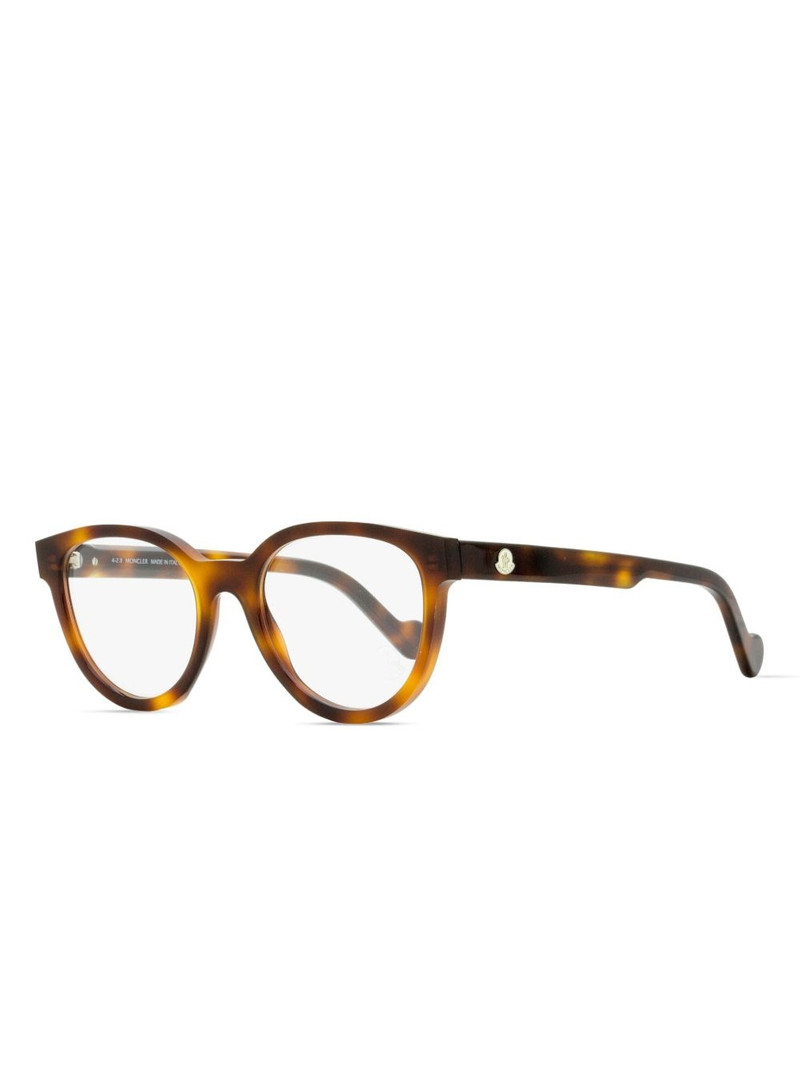 Moncler oval-frame glasses outlook