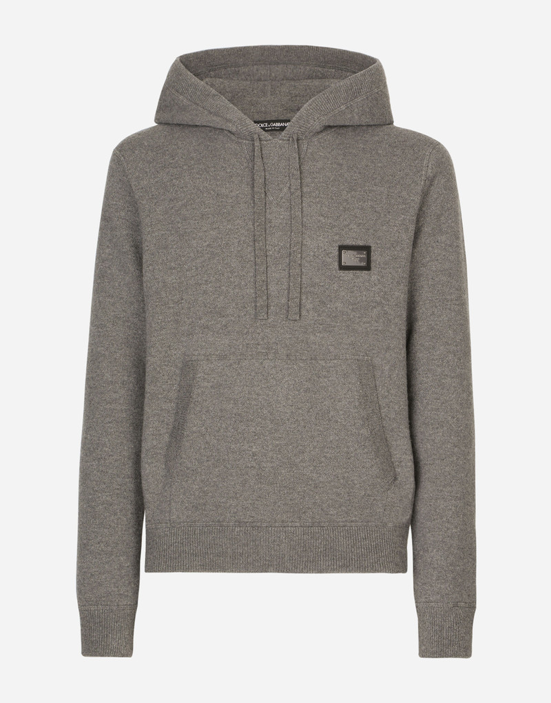 Wool and cashmere hooded sweater 1