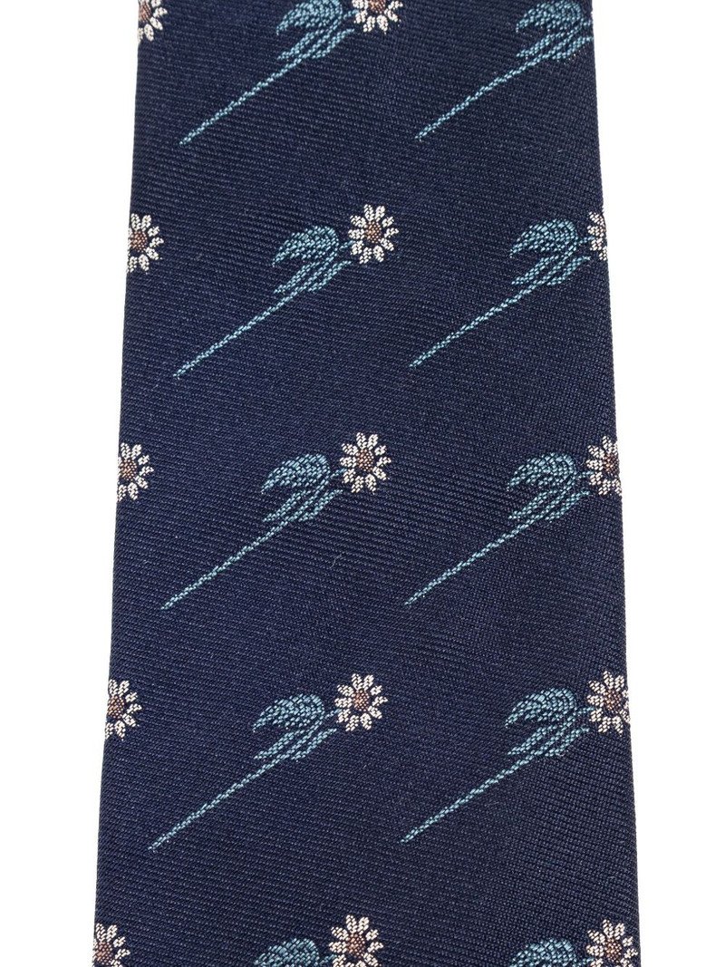 Paul Smith floral-embroidered tie outlook