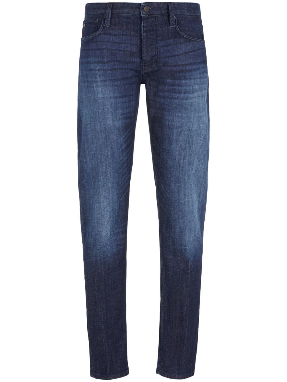 logo-patch straight-leg jeans - 1