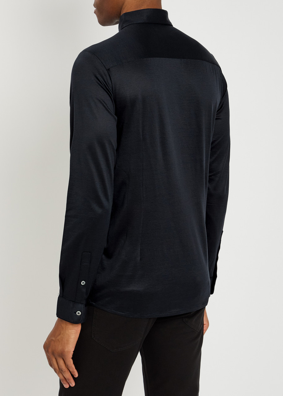 Emporio Armani Logo-appliqué Jersey Shirt - 3