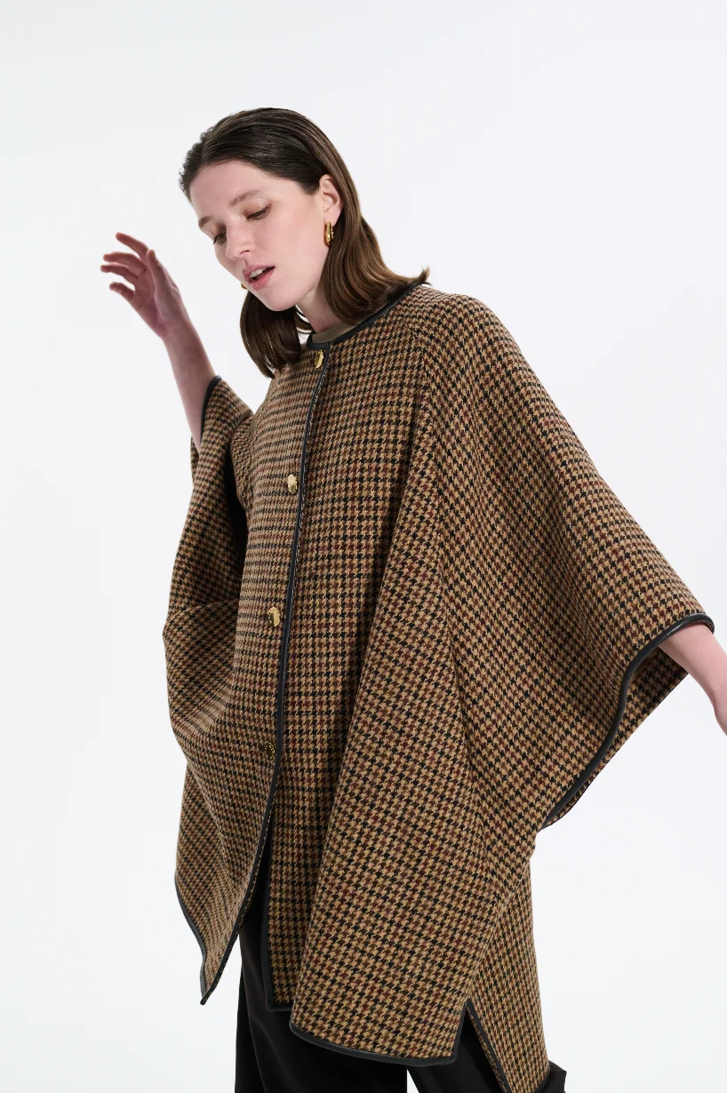 Sanquhar Harris Tweed Cape - 1