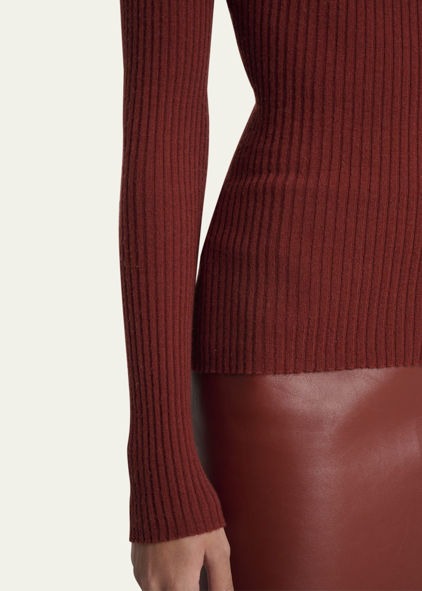 Peppe Cashmere Silk Turtleneck Sweater - 5