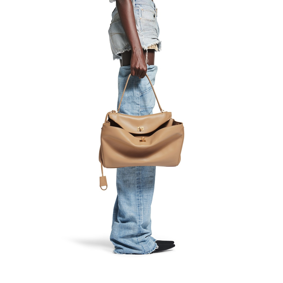 Women's Rodeo Medium Handbag in Latte - 9