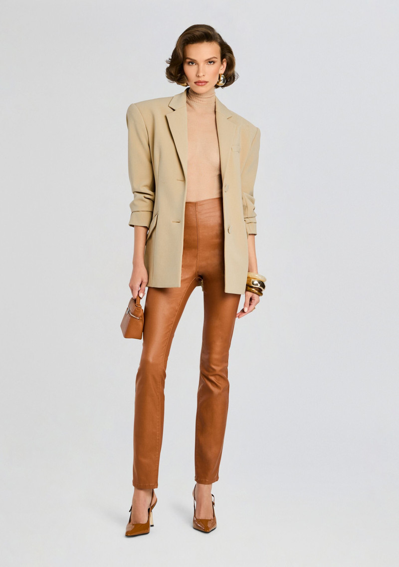 RETROFÊTE XENA COATED DENIM PANT outlook