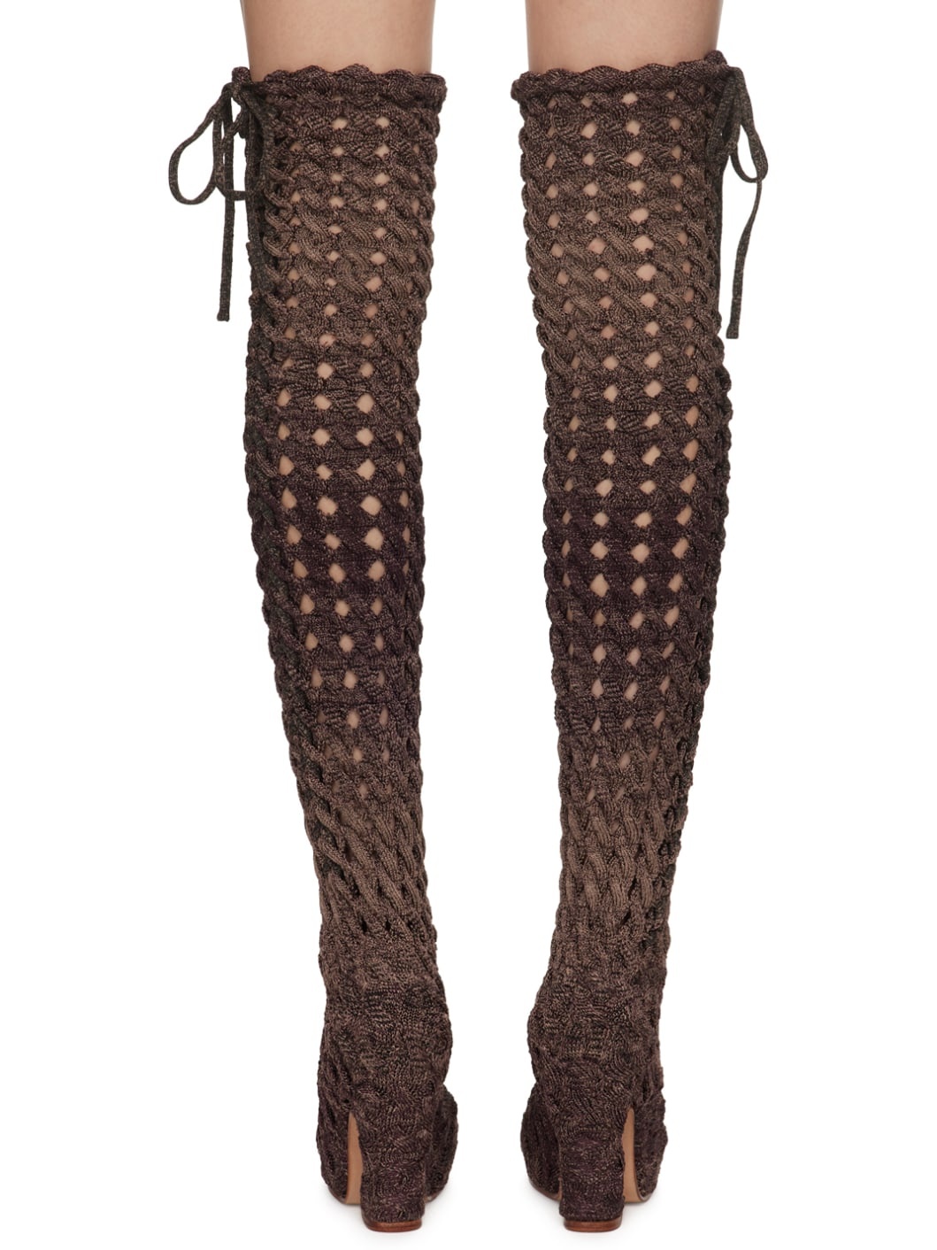 SSENSE Exclusive Purple Spiralcable Tall Boots - 2