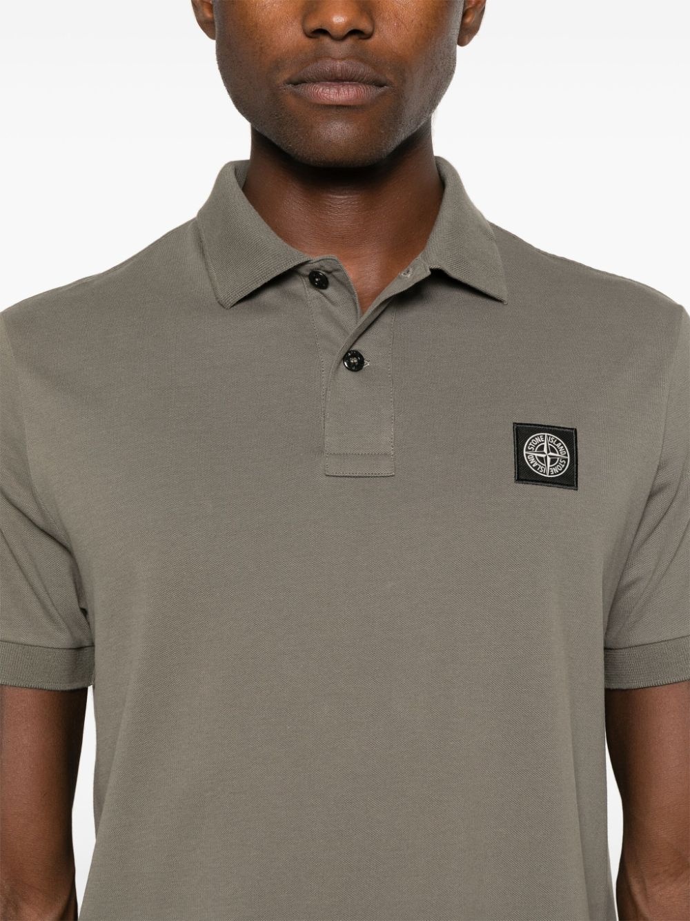 Compass-badge polo shirt - 5