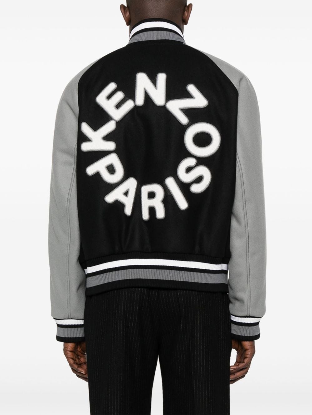 logo-appliquÃ© bomber jacket - 4