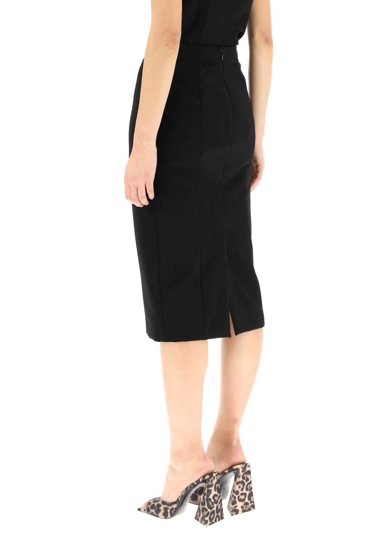 CREPE PENCIL SKIRT - 4