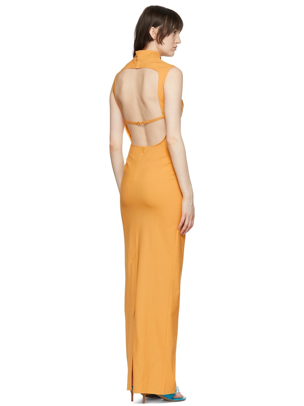 Orange 'La Robe Palmi' Maxi Dress - 3