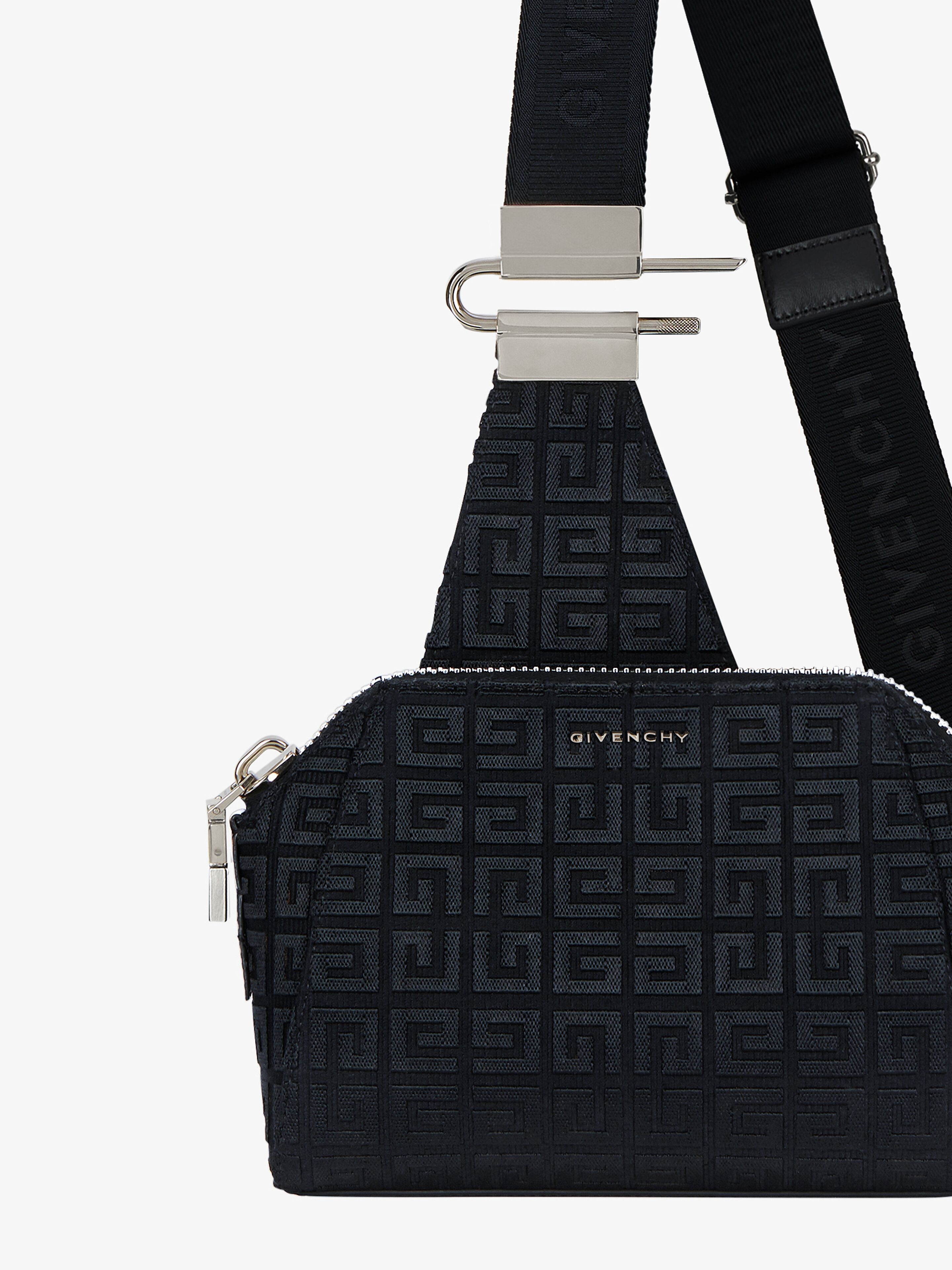 SMALL ANTIGONA CROSSBODY BAG IN 4G EMBROIDERED CANVAS - 6