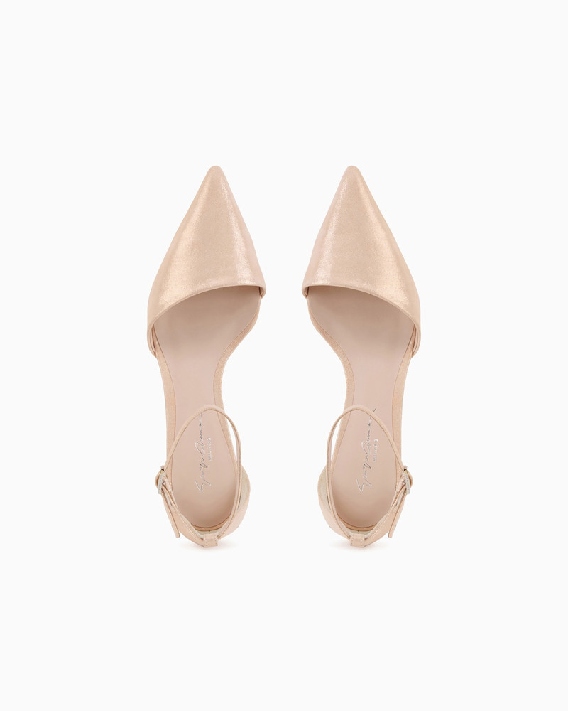 Laminated suede d'Orsay court shoes 3