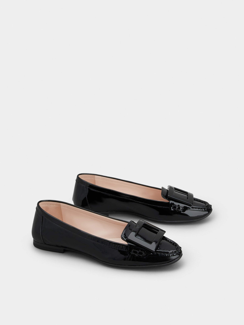 Lacquered Buckle Loafers in Patent Leather 2
