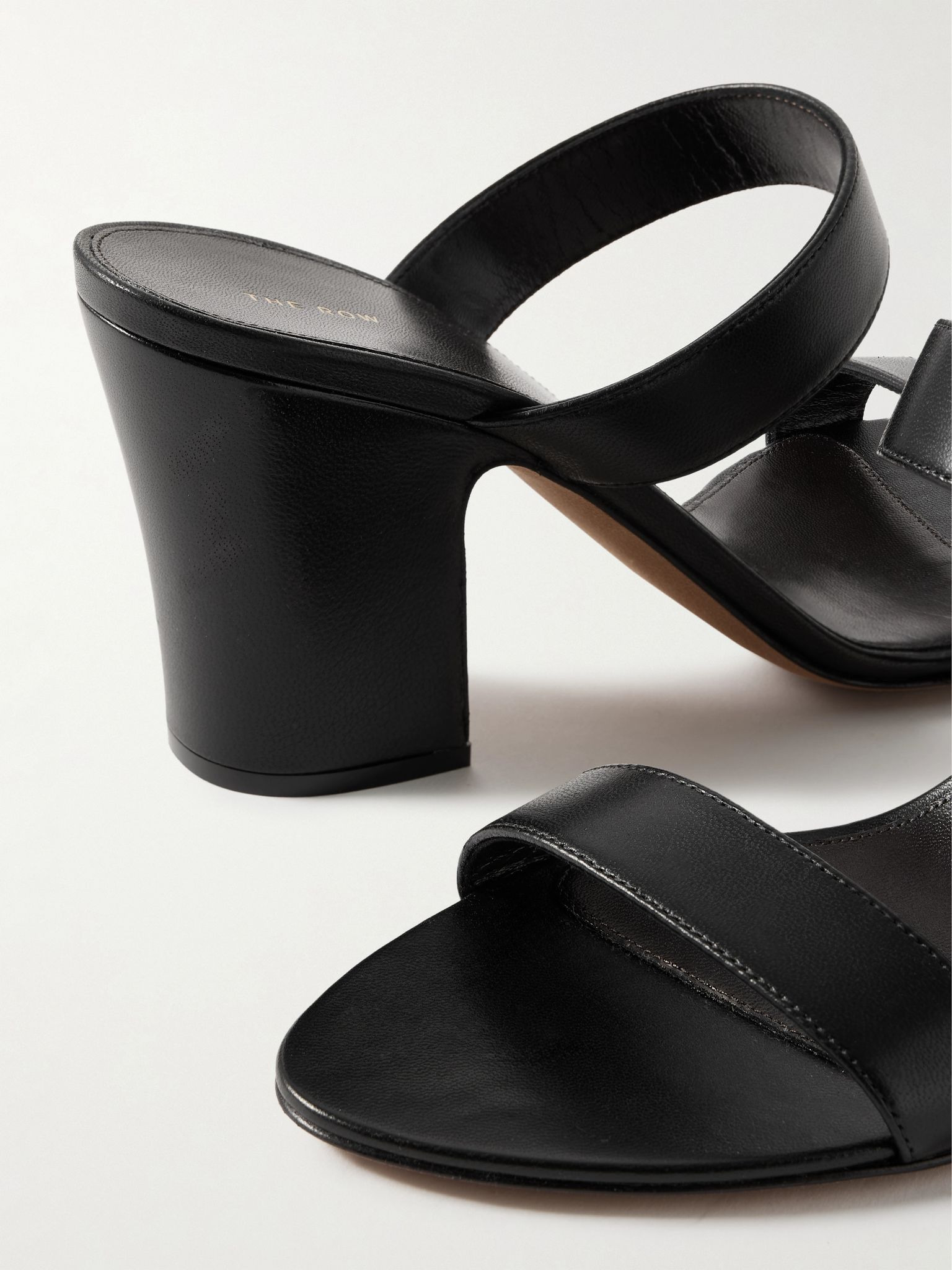 Awar leather sandals Black - 4