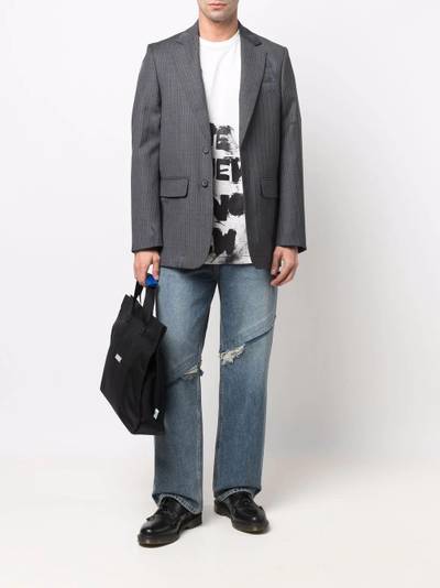 ADER error distressed-finish straight-leg jeans outlook