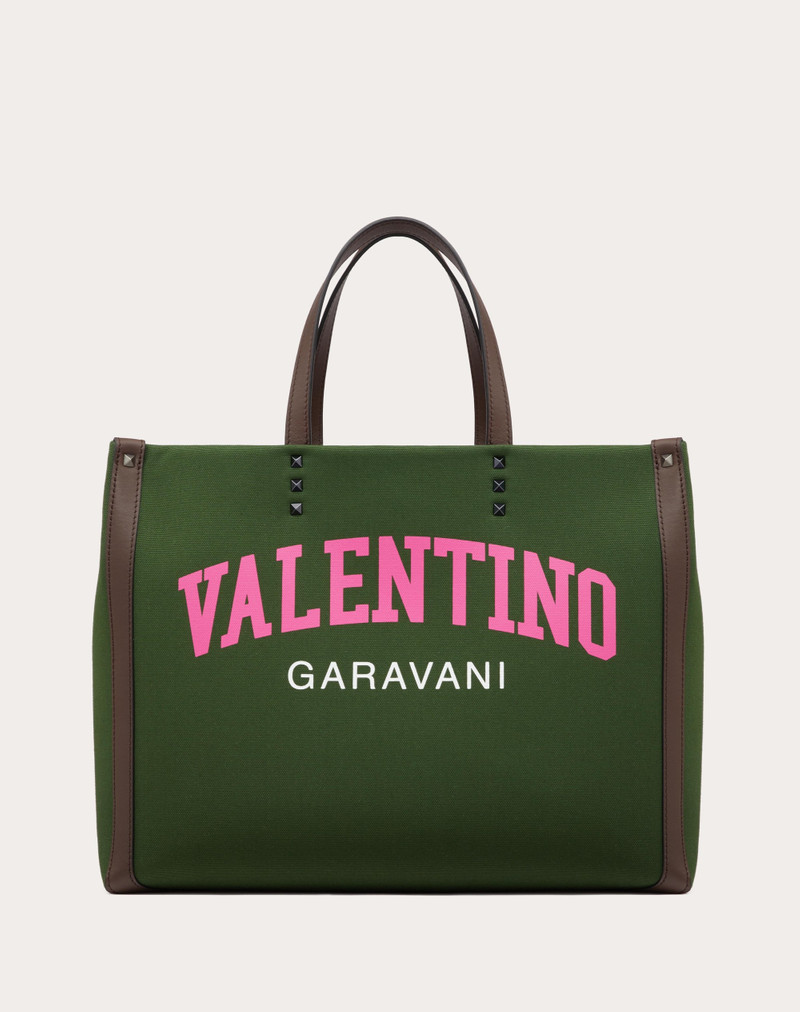 MEDIUM VALENTINO GARAVANI UNIVERSITY CANVAS SHOPPER 1