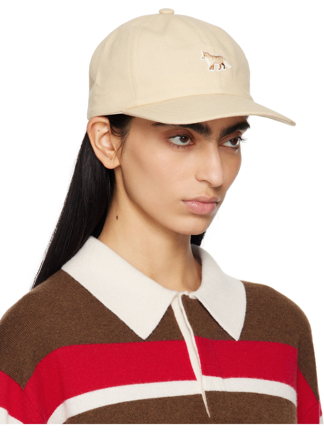 Beige Baby Fox Cap - 2