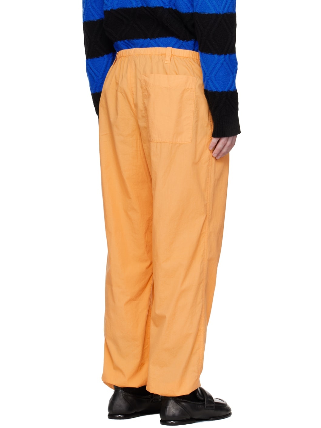 Orange Drawstring Trousers - 3